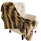Edge Collections - Brown - Luxury Faux Fur Throw Blanket for Home Décor - 1 Piece